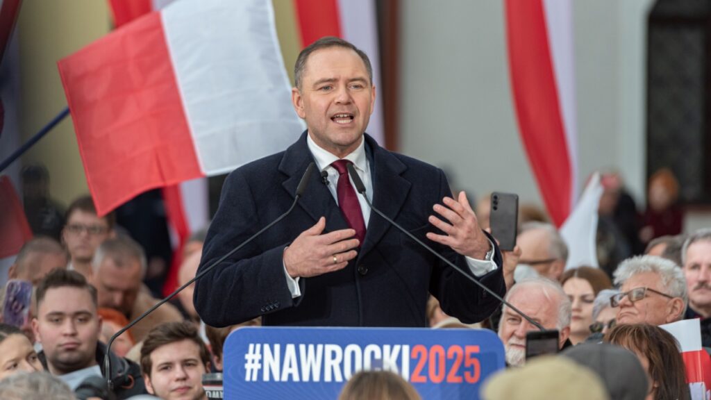 폴란드 대통령 후보 Karol Nawrocki.