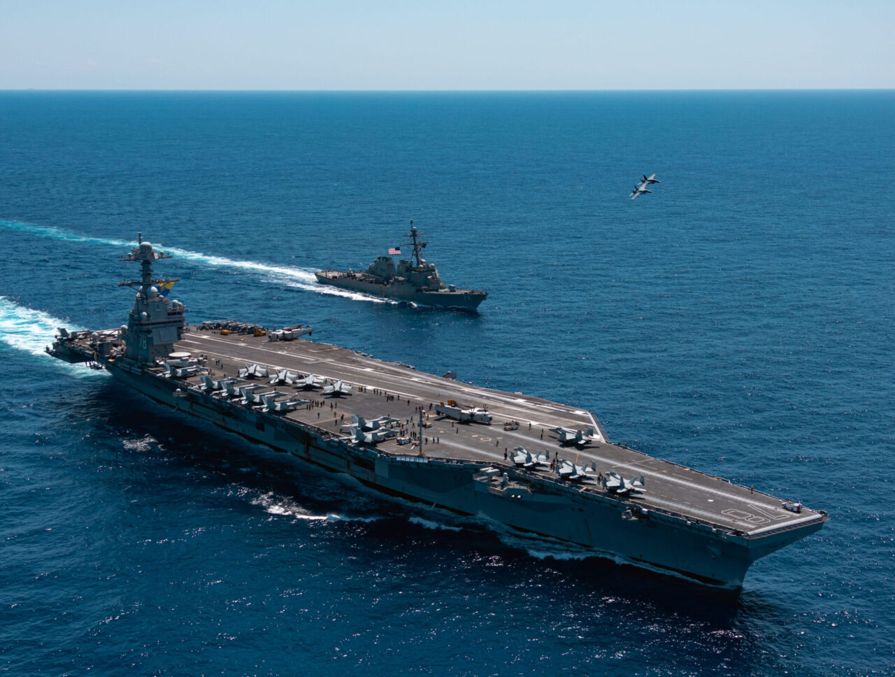 USS Gerald R. Ford는 예정된 배포를 위해 출발합니다